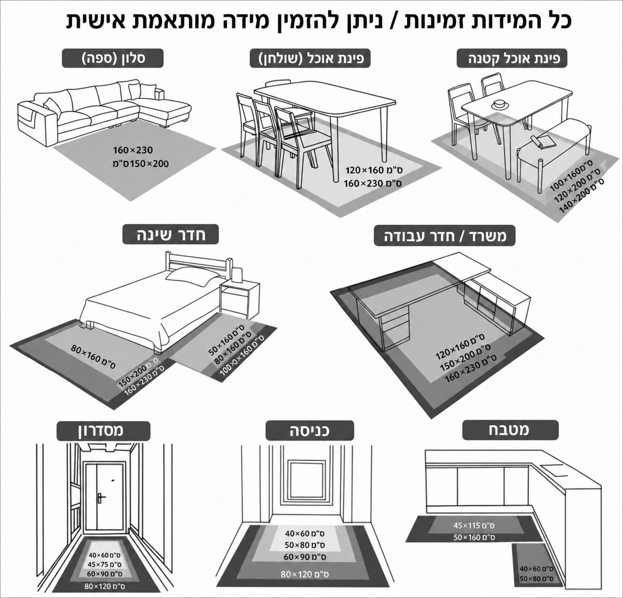 שטיח רך לצד המיטה